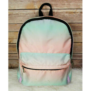 Forever 21 Ombre Green Purple Pink Large Backpack